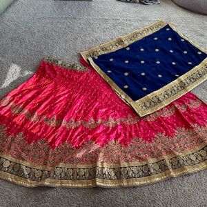 Unstitched lehenga for wedding/ceremonial